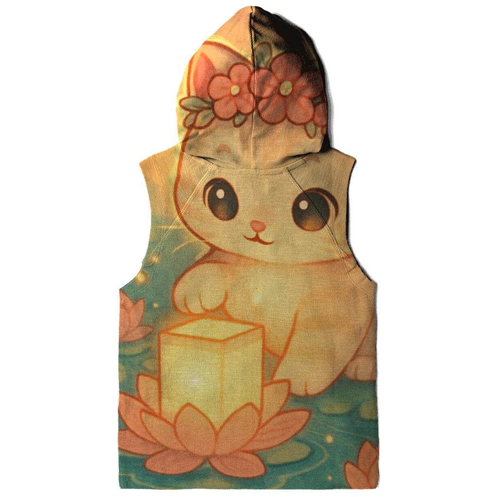 Sunrise Lantern Paws In The Lotus Pond hoodie designs