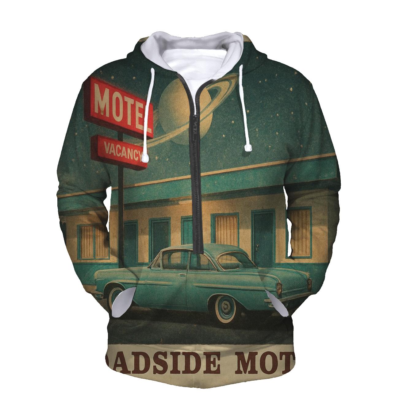 Apollo Era Roadside Motel Postcard custom hoodies