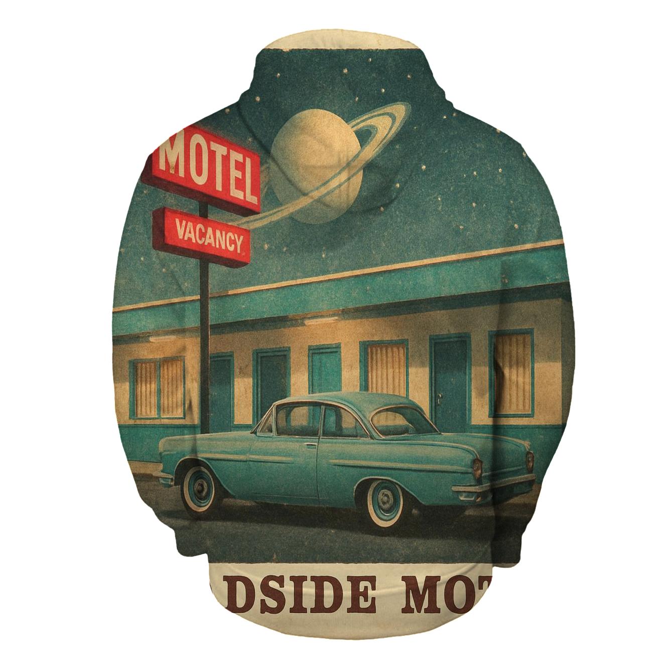 Apollo Era Roadside Motel Postcard custom hoodies