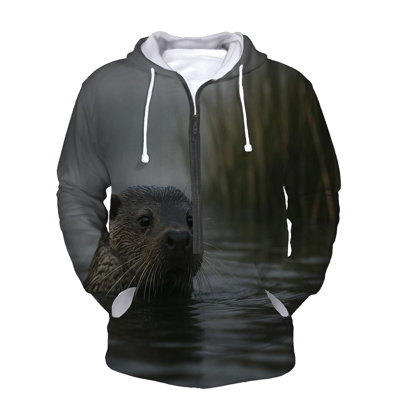 Mistline Hunter Eurasian Otter printed hoodies