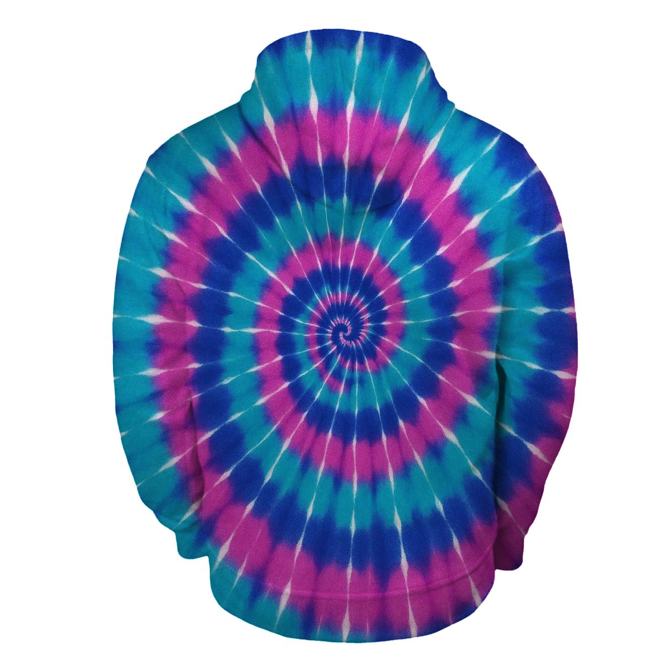 Nebula Spiral Overdye Vortex premium hoodies