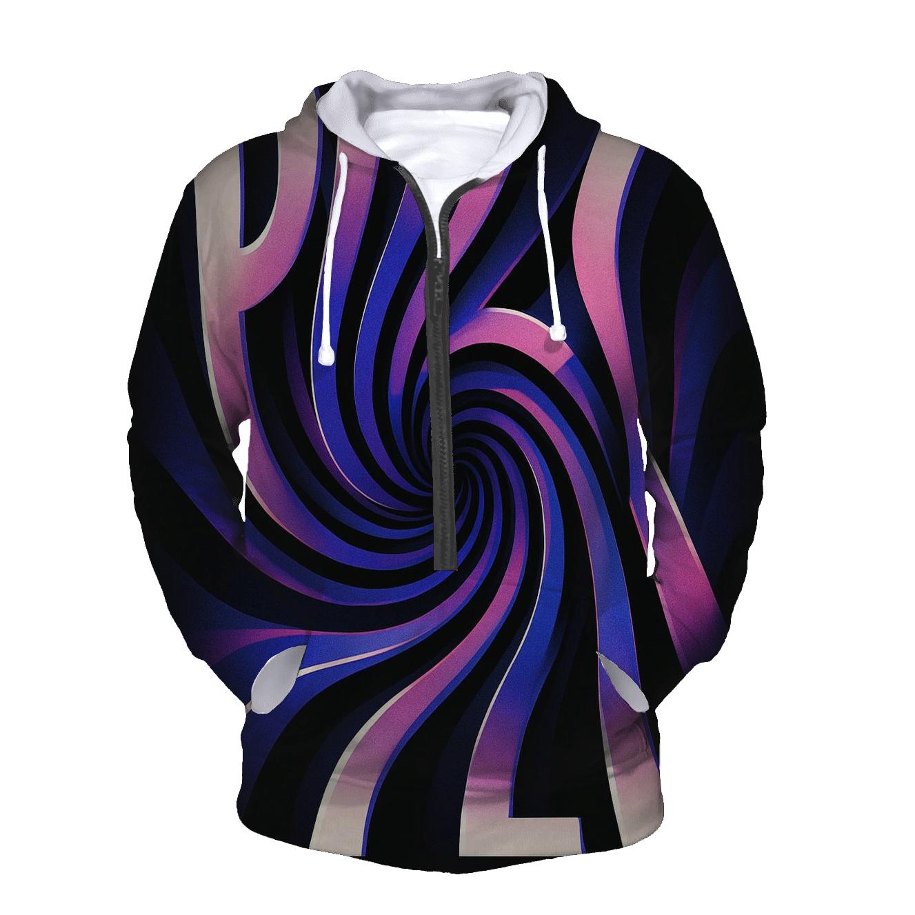 Prismatic Gravity Well Typography Poster heavyweight hoodies
