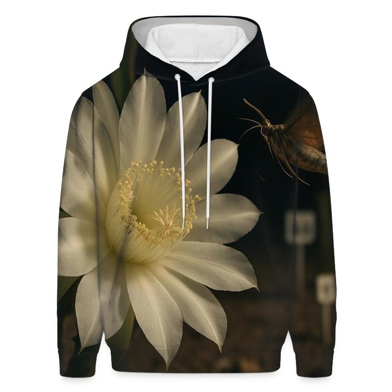 Night Blooming Cereus At A Desert Research Plot hoodies fashion