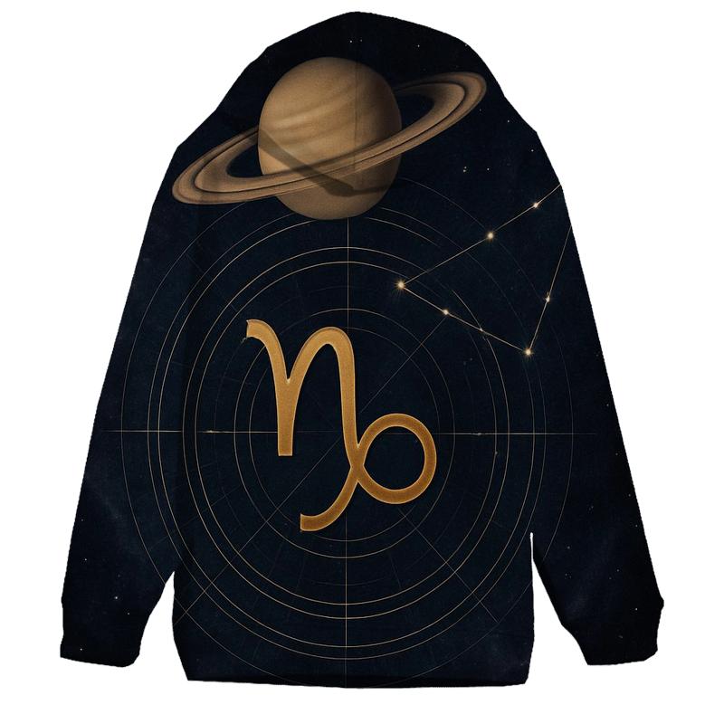 Saturn Return Capricorn Celestial Blueprint designer hoodies