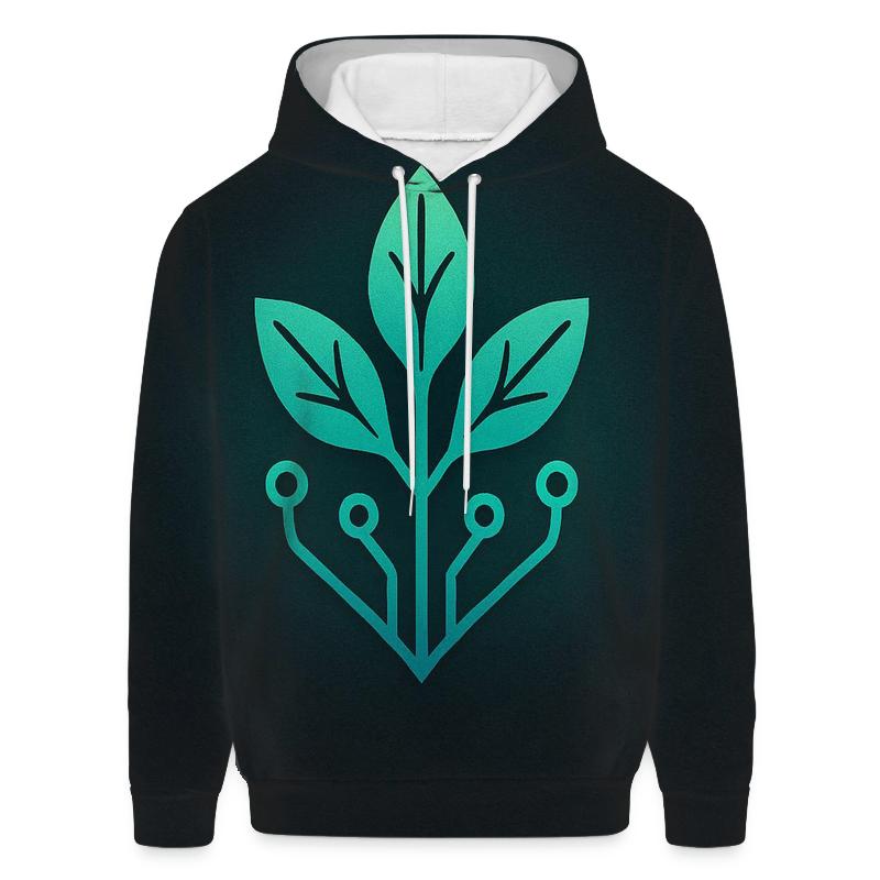Aurora Circuit Botanical Emblem hoodies fashion