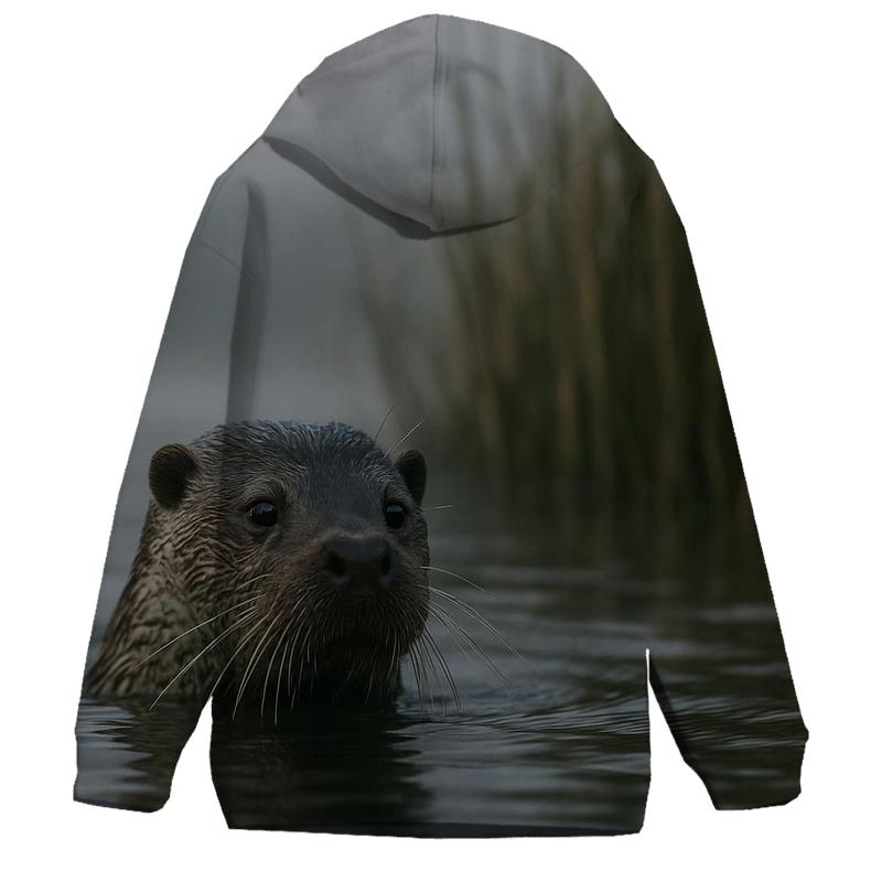 Mistline Hunter Eurasian Otter zip-up hoodies