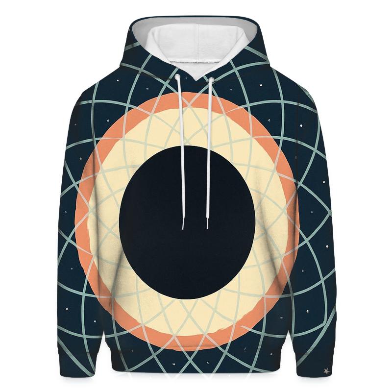 Eclipse Corona Lattice Bloom printed hoodies