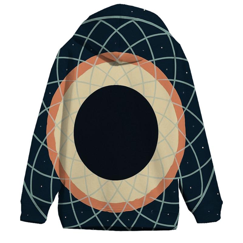 Eclipse Corona Lattice Bloom printed hoodies