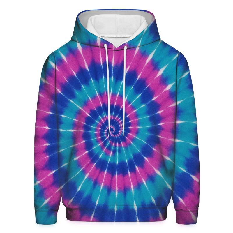 Nebula Spiral Overdye Vortex custom hoodies
