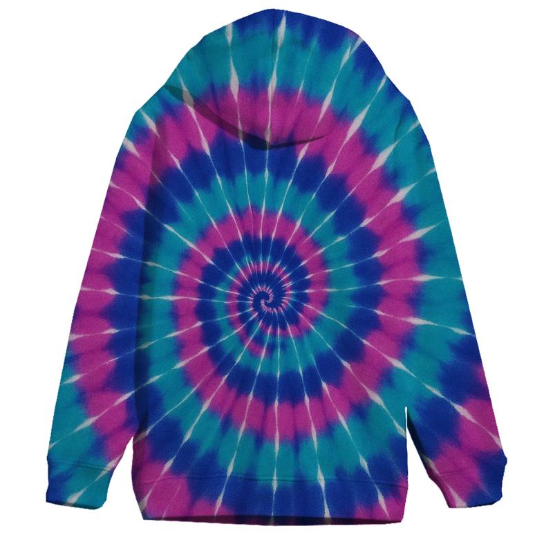 Nebula Spiral Overdye Vortex custom hoodies