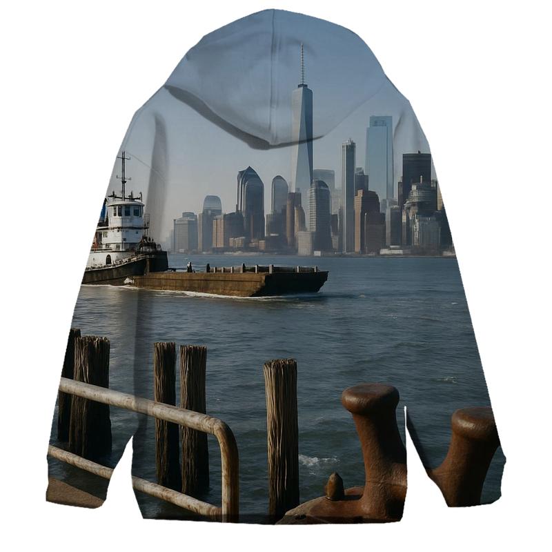 Red Hook Working Waterfront View To Lower Manhattan pullover hoodies