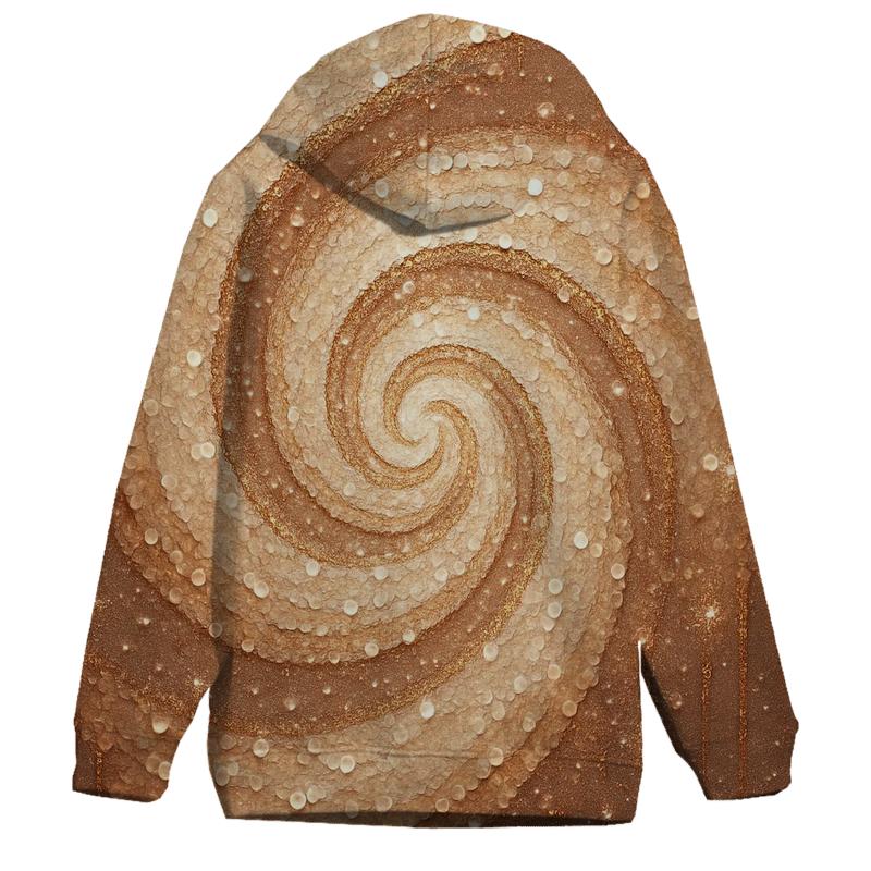 Champagne Sequin Nebula heavyweight hoodies