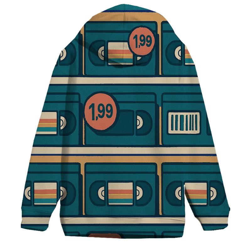 VHS Rental Aisle Icons custom hoodies