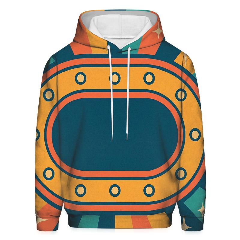 Vintage Roller Rink Starburst Track zip-up hoodies