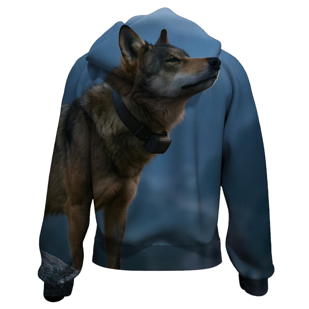 Radio Collared Iberian Wolf On The Camino Ridge hoodie styles