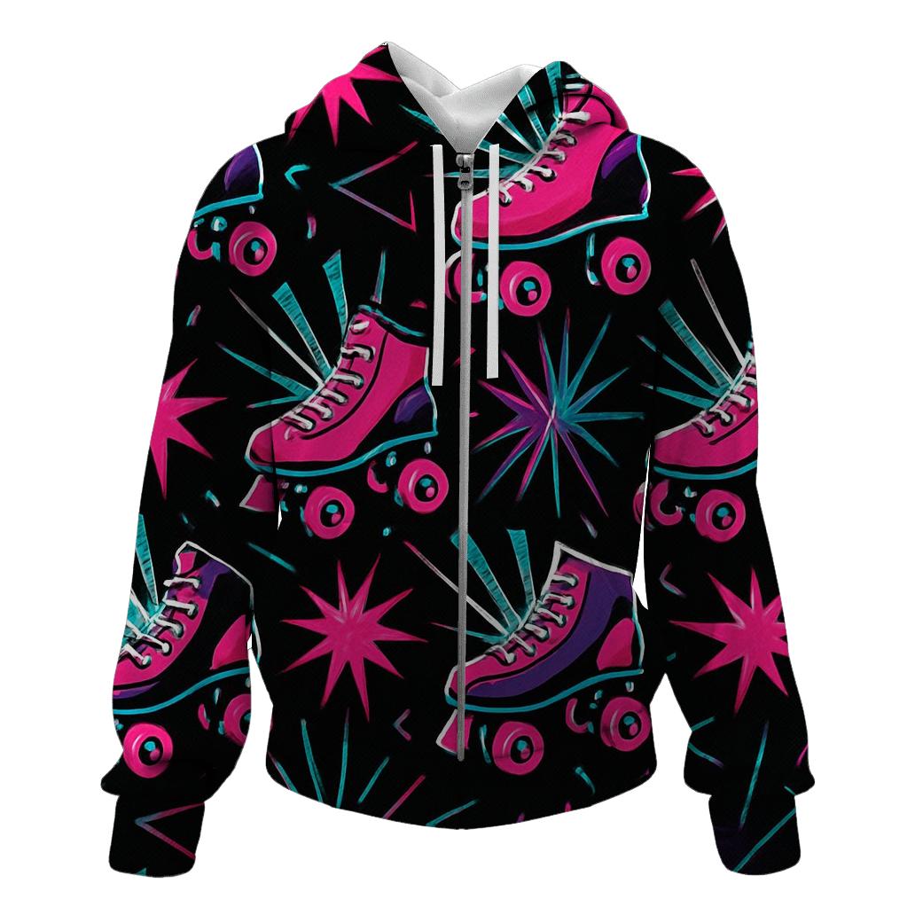 Roller Rink Strobe Pattern custom hoodies