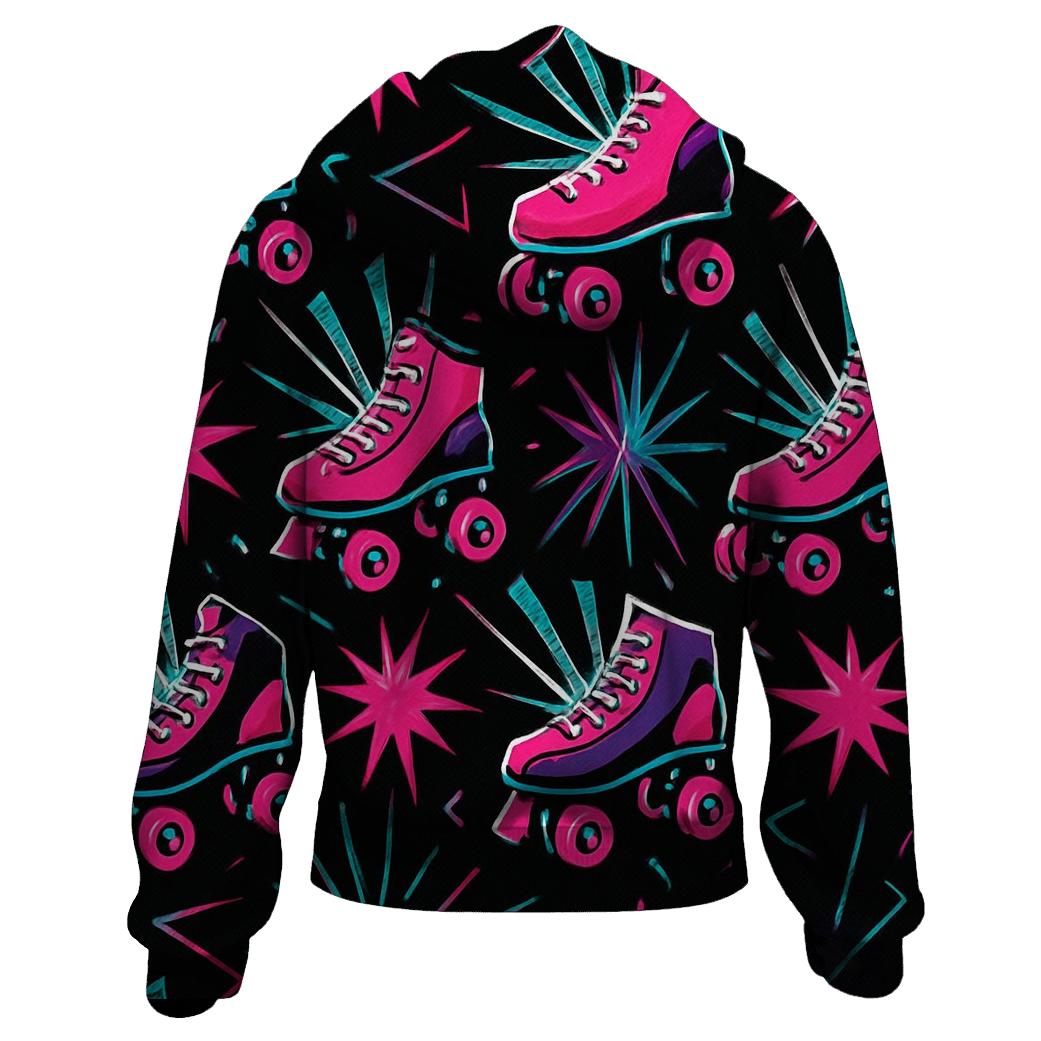 Roller Rink Strobe Pattern custom hoodies