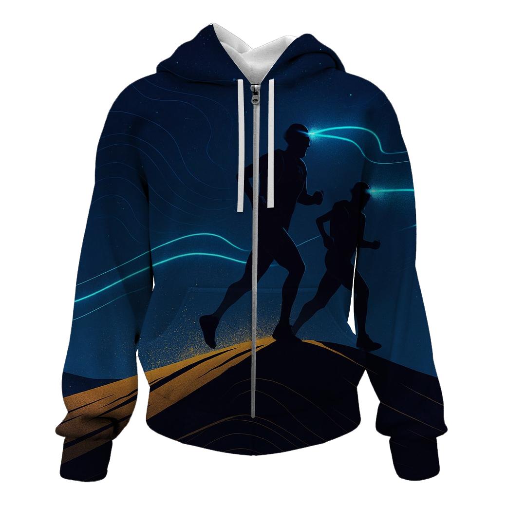 Desert Night Endurance Run zip-up hoodies