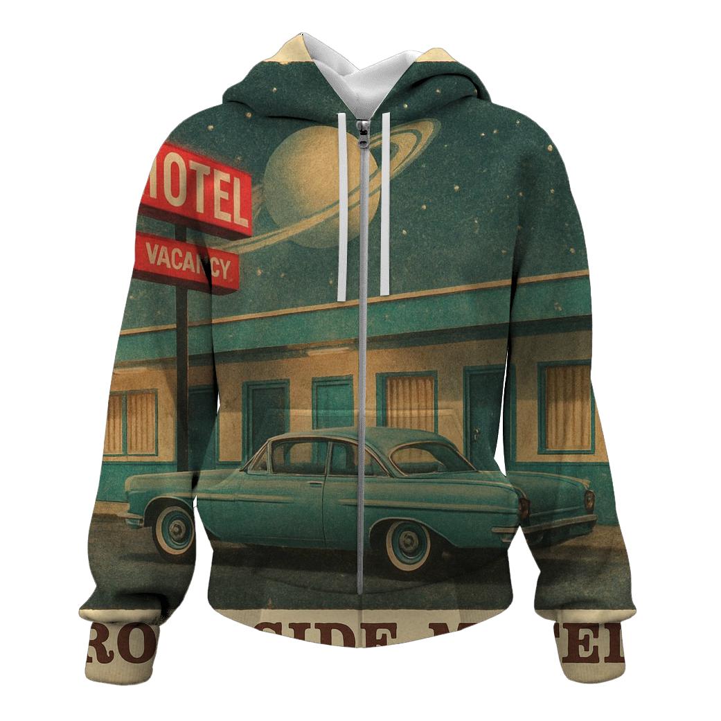 Apollo Era Roadside Motel Postcard lightweight hoodies
