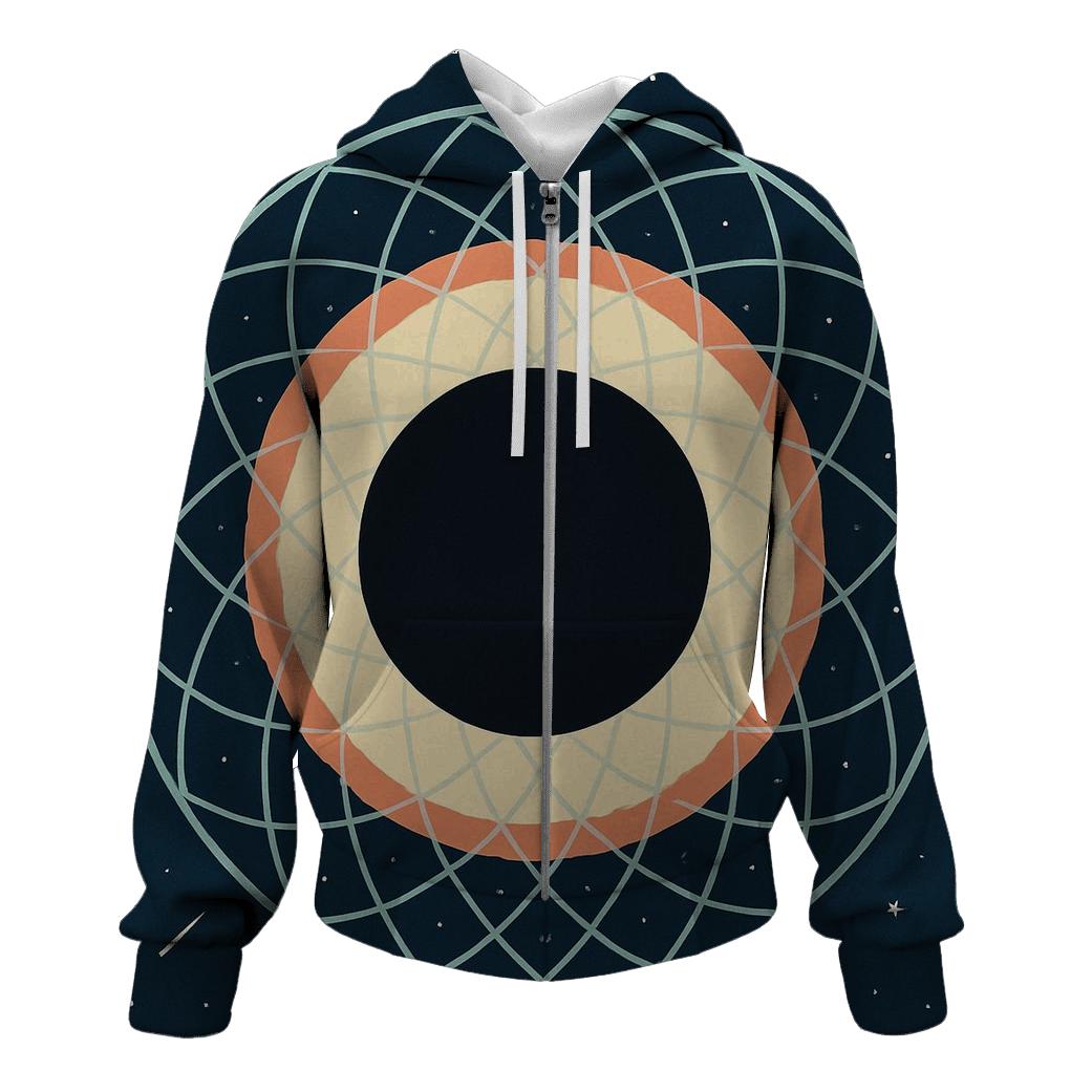 Eclipse Corona Lattice Bloom premium hoodies