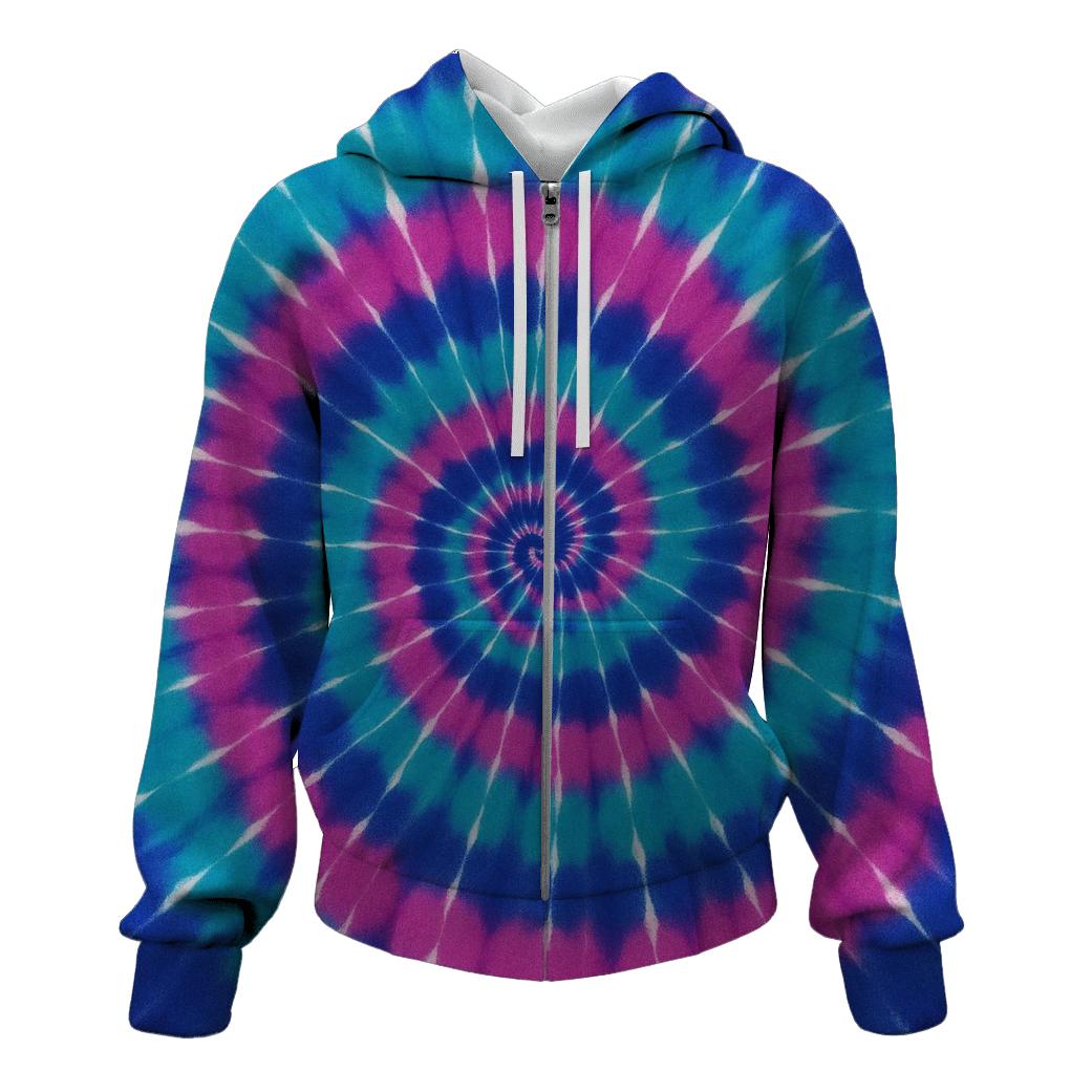 Nebula Spiral Overdye Vortex premium hoodies