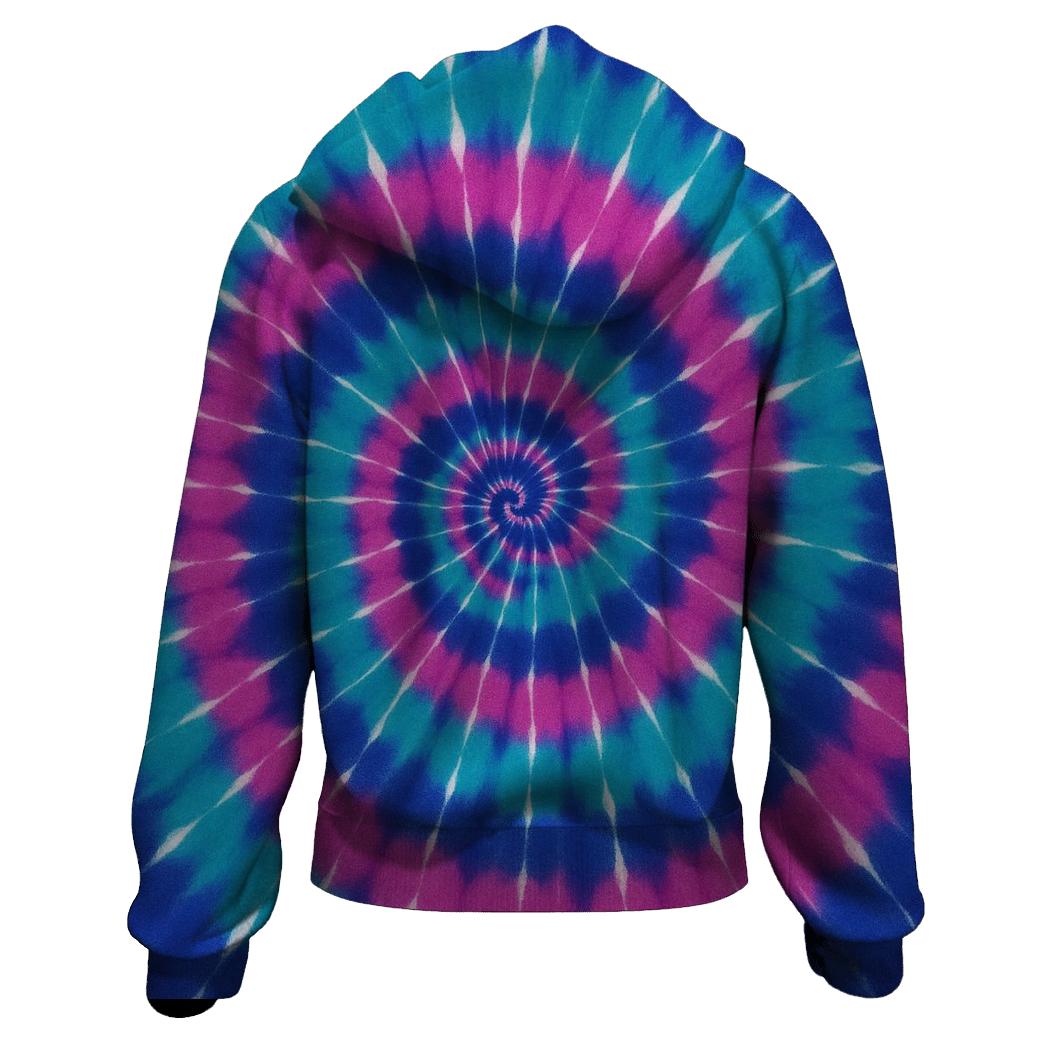 Nebula Spiral Overdye Vortex premium hoodies