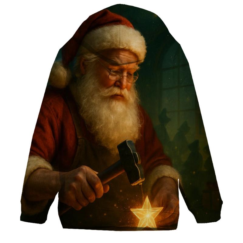 Celestial Workshop Santa And The Starlight Anvil heavyweight hoodies
