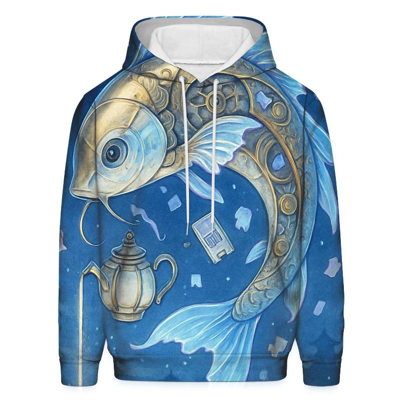 Lunar Tea With The Clockwork Koi premium hoodies