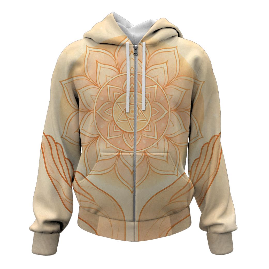 Hands Of Dawn Mandala premium hoodies