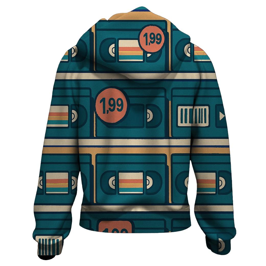 VHS Rental Aisle Icons hoodie styles
