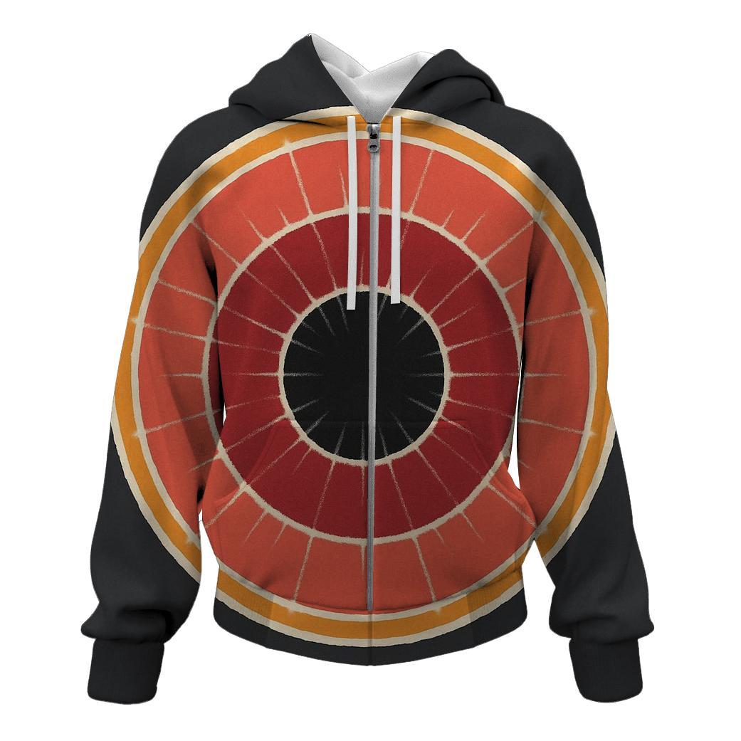 Eclipse Bullseye Kumo Halo embroidered hoodies