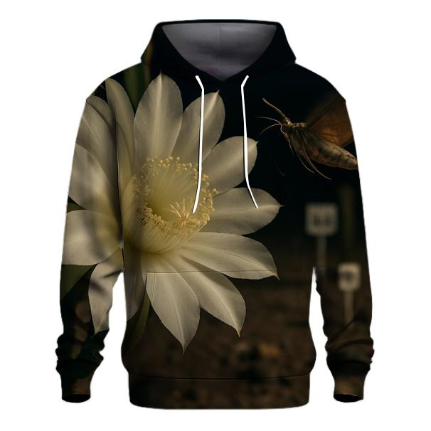Night Blooming Cereus At A Desert Research Plot pullover hoodies