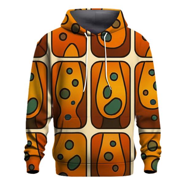 Groovy Lava Lamp Gradient Panels printed hoodies
