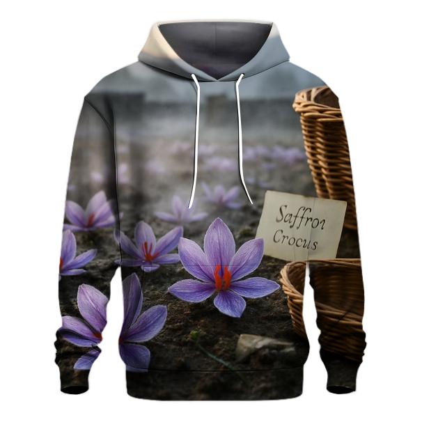 Saffron Crocus Harvest In A High Valley Terrace hoodie trends