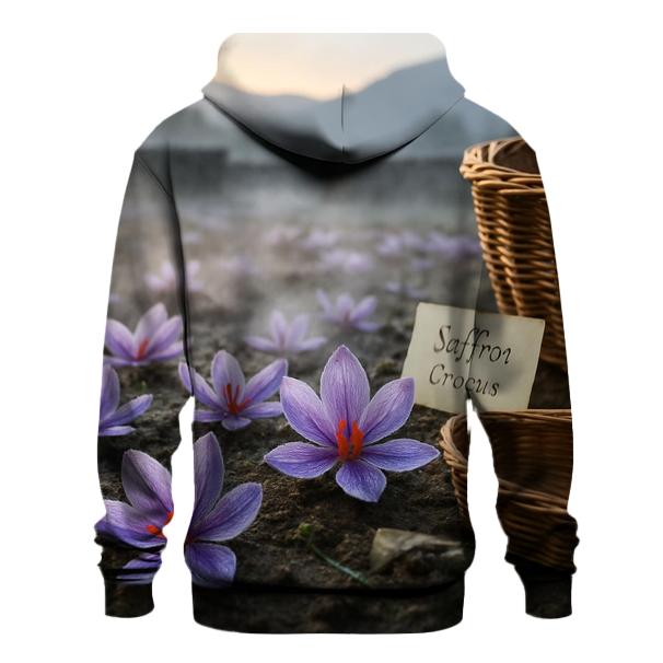 Saffron Crocus Harvest In A High Valley Terrace hoodie trends