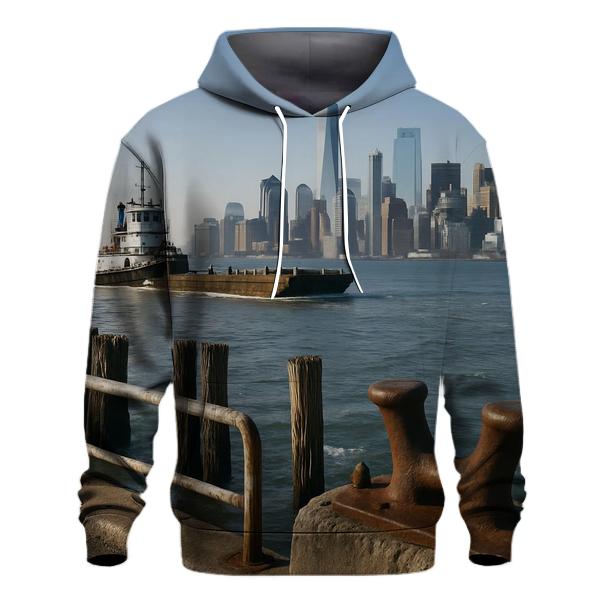 Red Hook Working Waterfront View To Lower Manhattan heavyweight hoodies