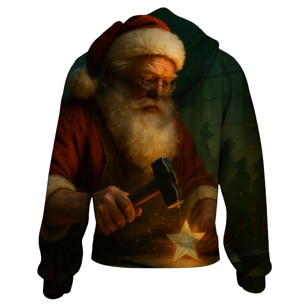 Celestial Workshop Santa And The Starlight Anvil hoodies fashion