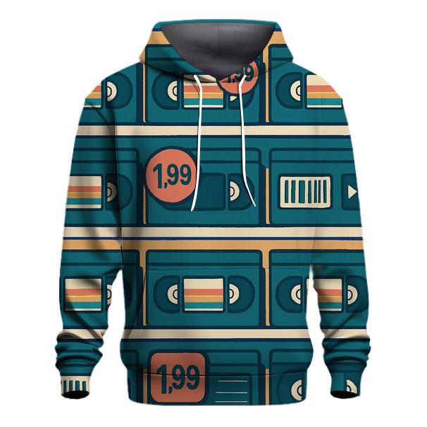 VHS Rental Aisle Icons custom hoodies