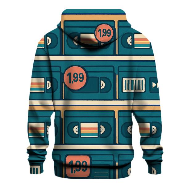VHS Rental Aisle Icons custom hoodies
