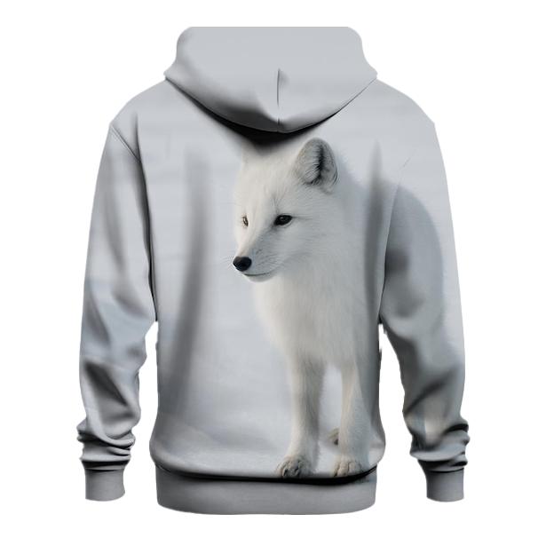 Tundra Stillness Arctic Fox Listening hoodie styles
