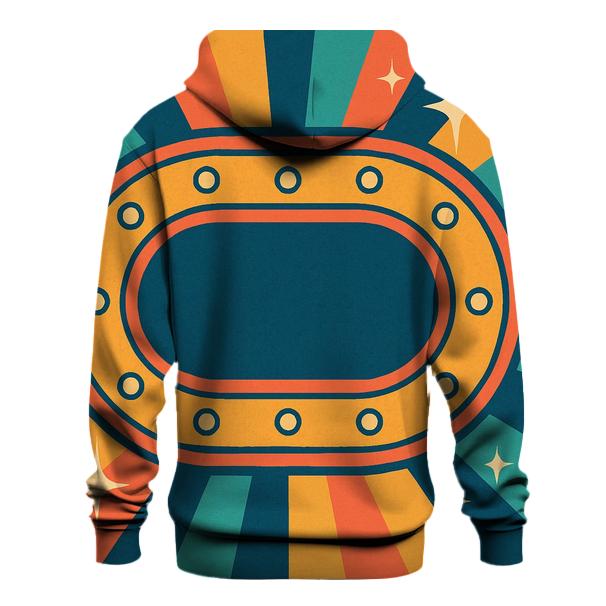Vintage Roller Rink Starburst Track graphic hoodies