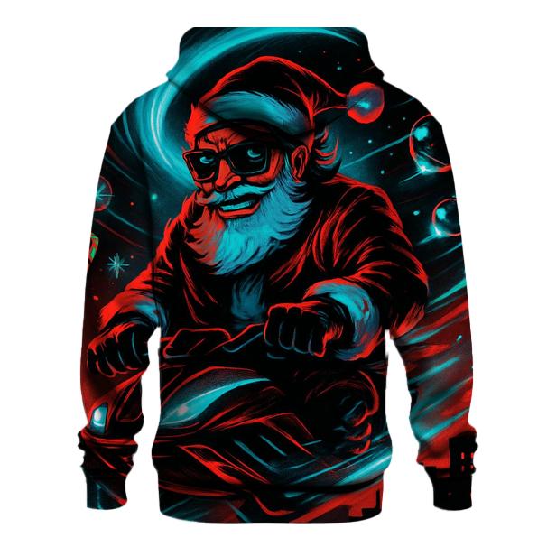Neon Blizzard Santa Street Pilot printed hoodies