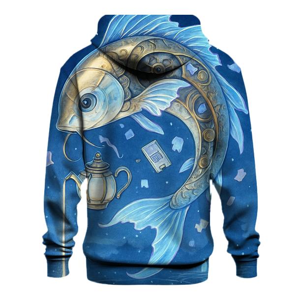 Lunar Tea With The Clockwork Koi zip-up hoodies