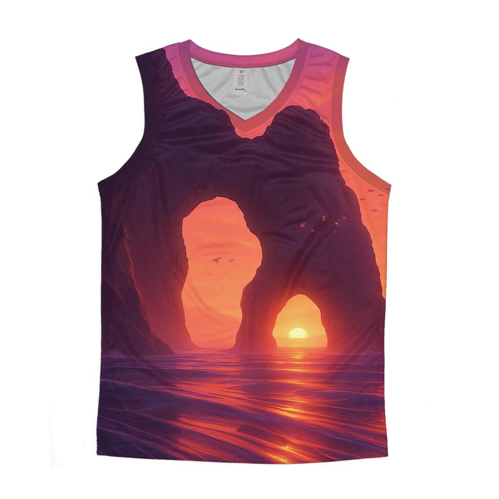 Tideglass Sunset Cathedral cotton sleeveless tops
