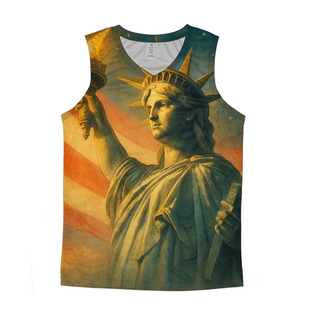 Harbor Dawn Liberty Radiance personalized athletic tanks