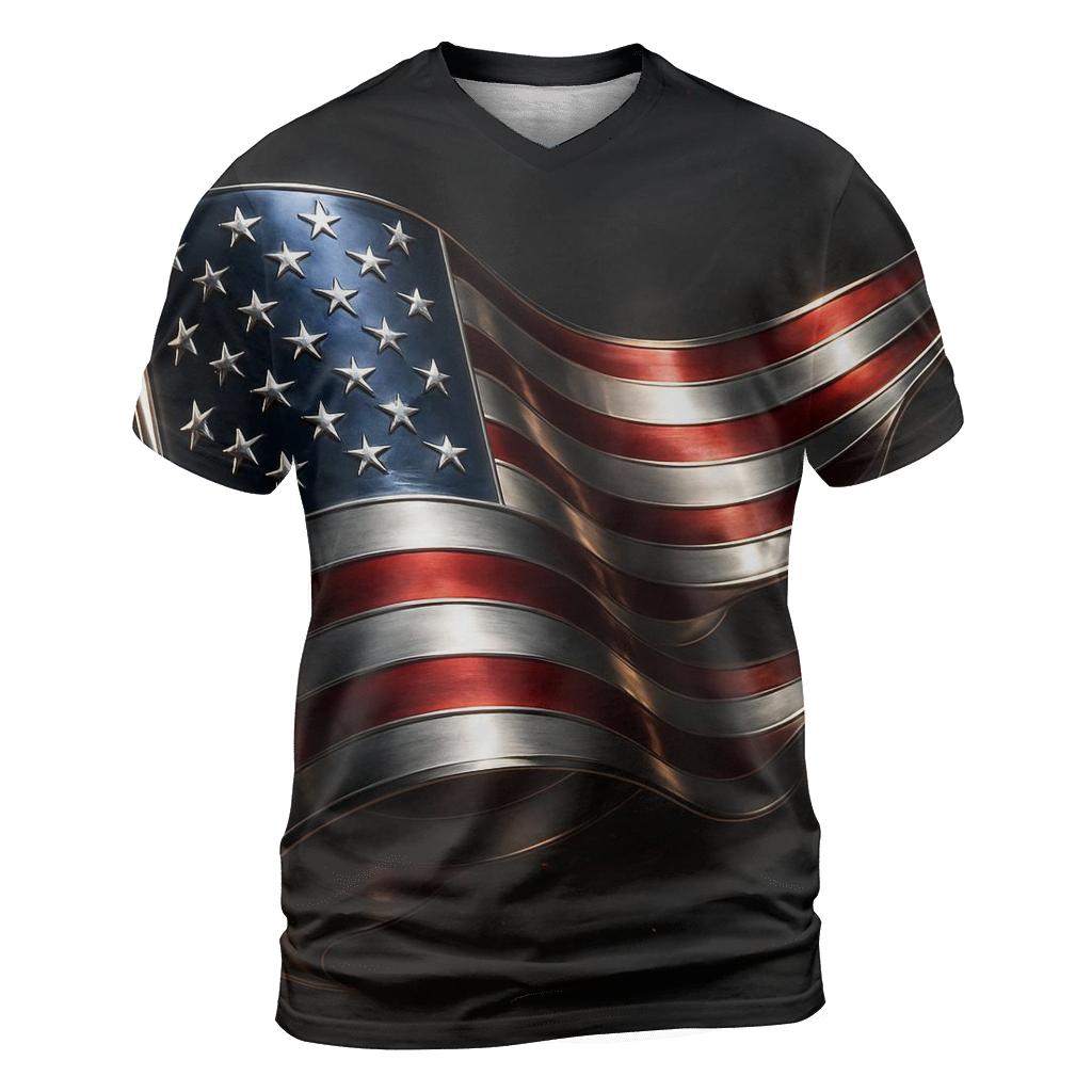 Midnight Chrome Banner Surge statement graphic shirts