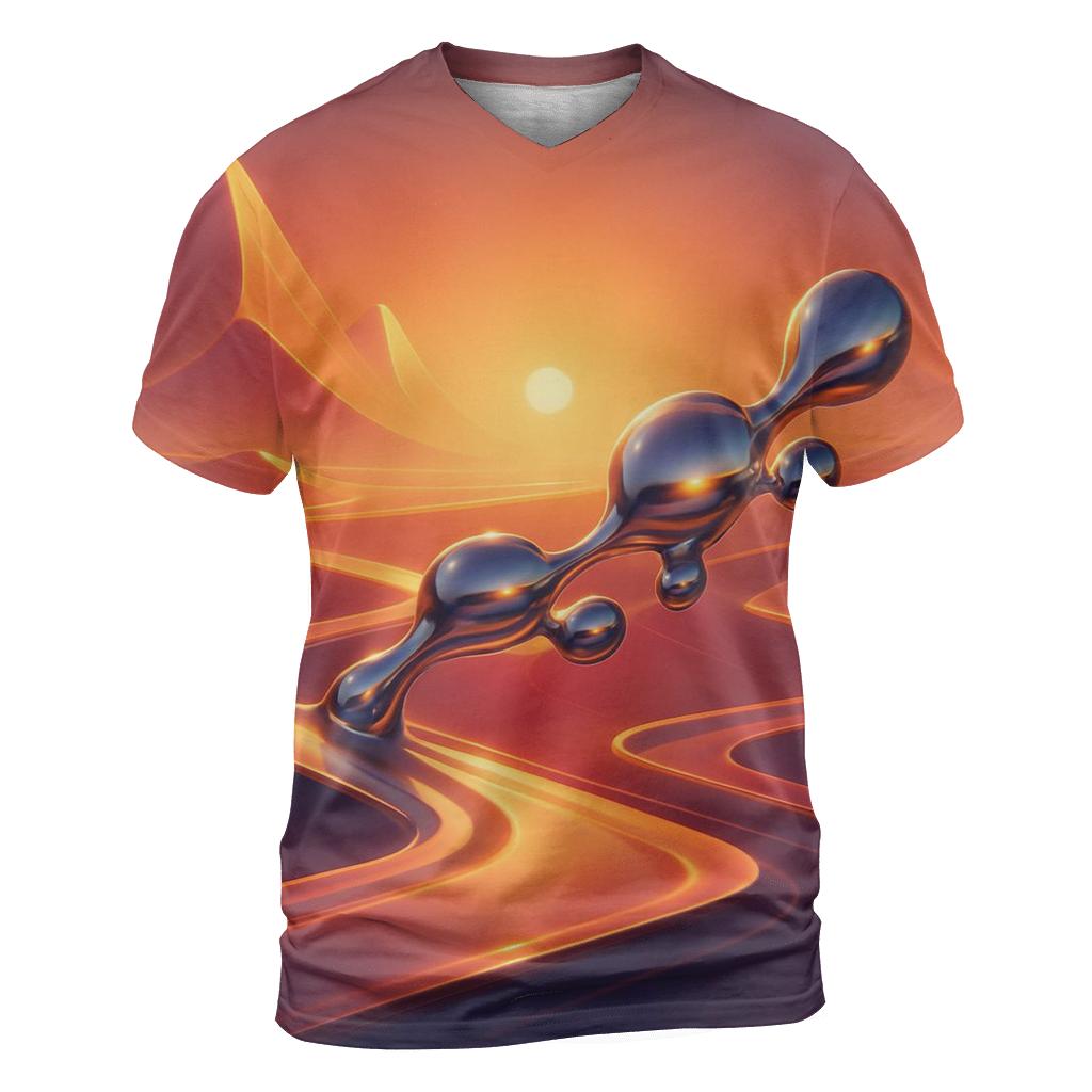 Chromatic Mirage Dune Circuit unique graphic print tees