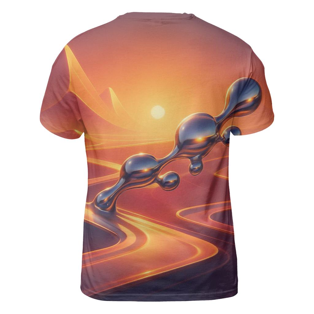 Chromatic Mirage Dune Circuit unique graphic print tees
