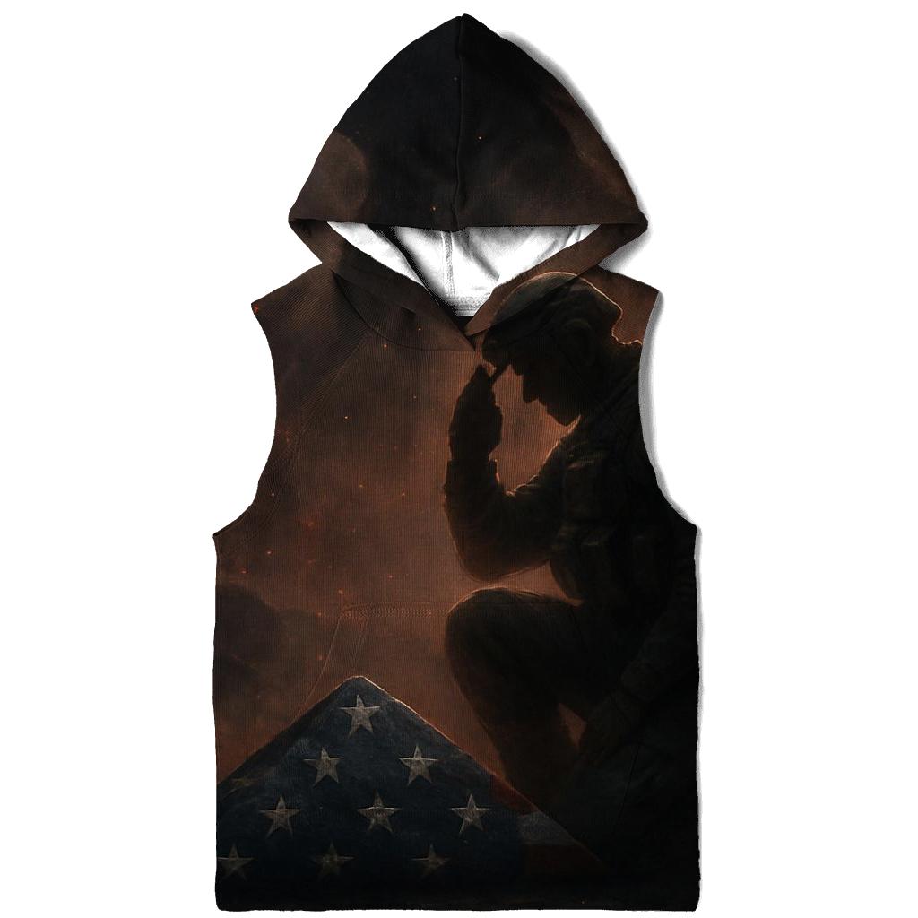 Celestial Vigil Over The Stripes graphic hoodies