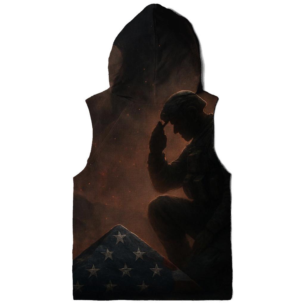 Celestial Vigil Over The Stripes graphic hoodies